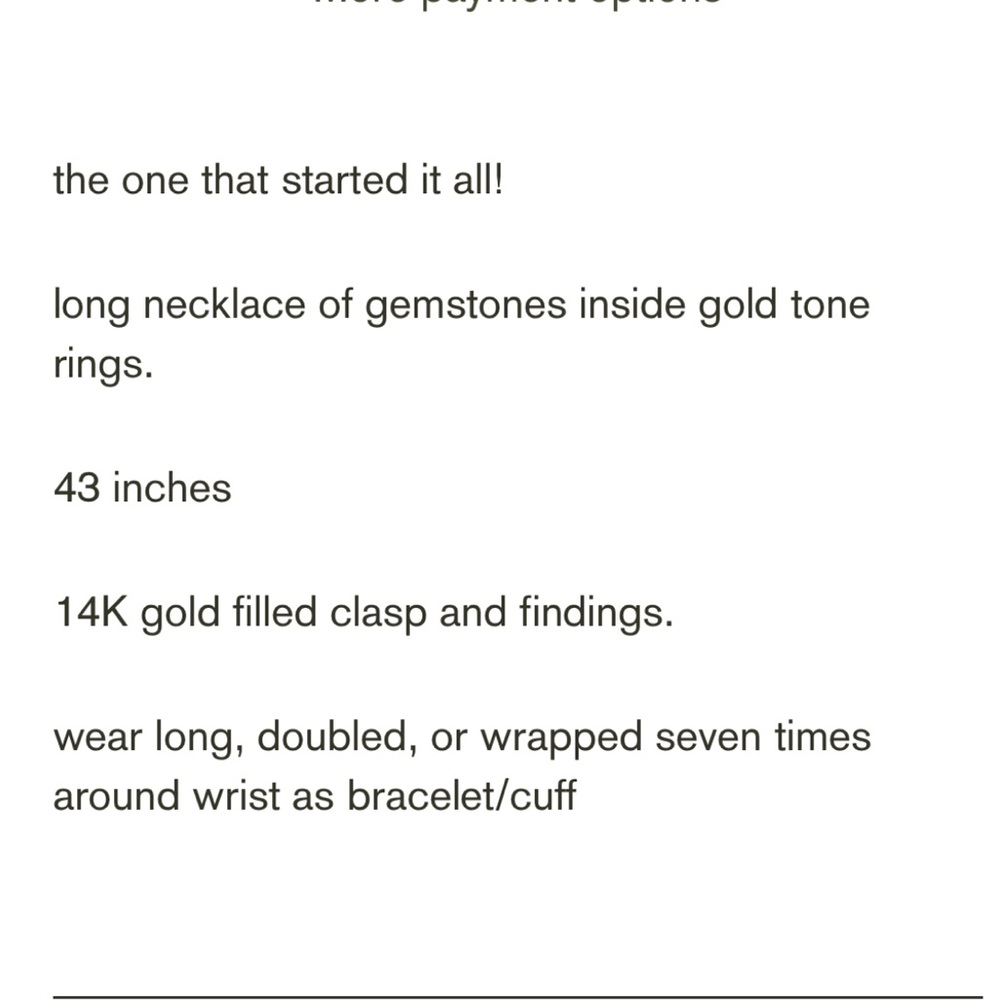 Sway Into It - Gemstone Necklace with Antique Gold Rings in Amethyst - Picture 8 of 8